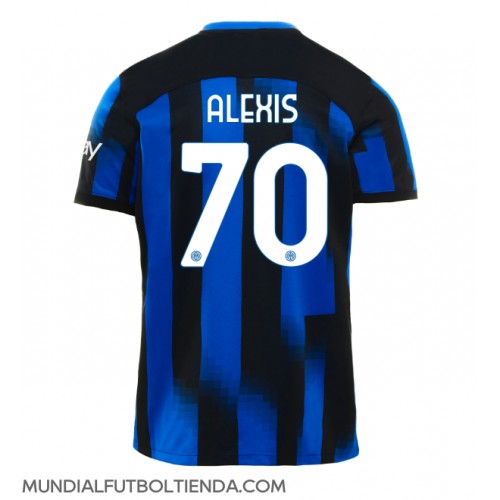 Camiseta Inter Milan Alexis Sanchez #70 Primera Equipación Replica 2023-24 mangas cortas